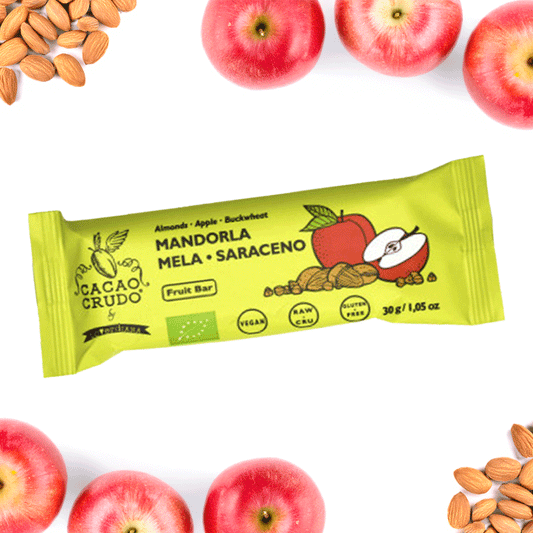 Almond, apple, and buckwheat bar - 30 g