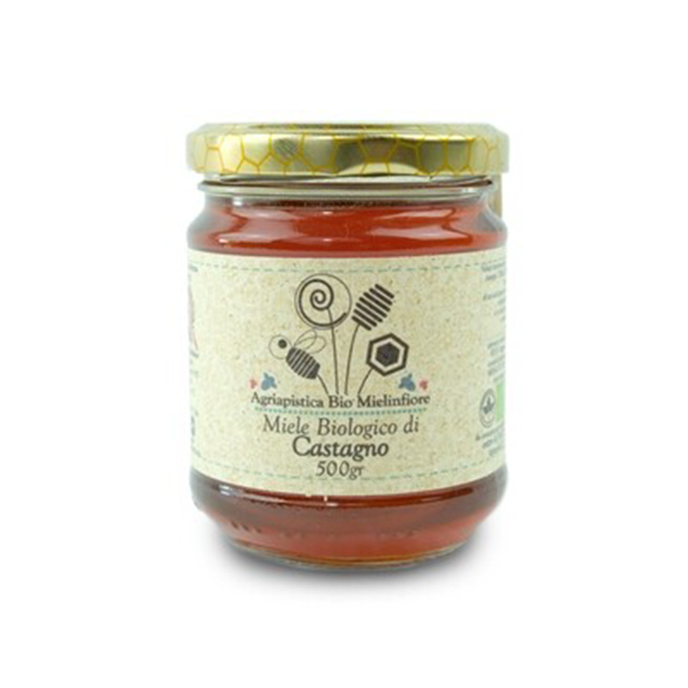 Organic artisan chestnut honey - 500 g