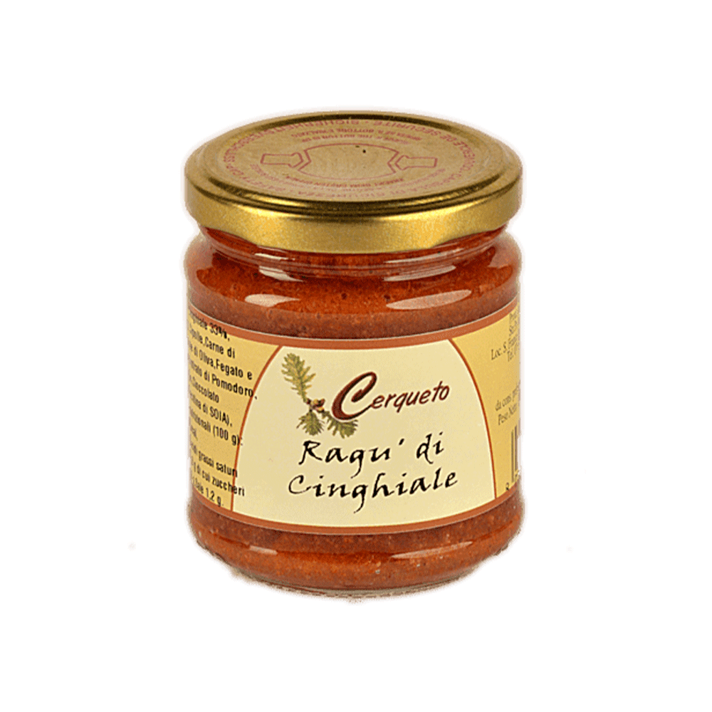 Ragù artigianale di cinghiale