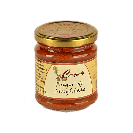 Ragù artigianale di cinghiale