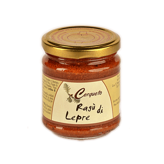 Ragù artigianale di lepre