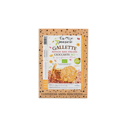 Crispy Italian organic corn cakes – 120 g