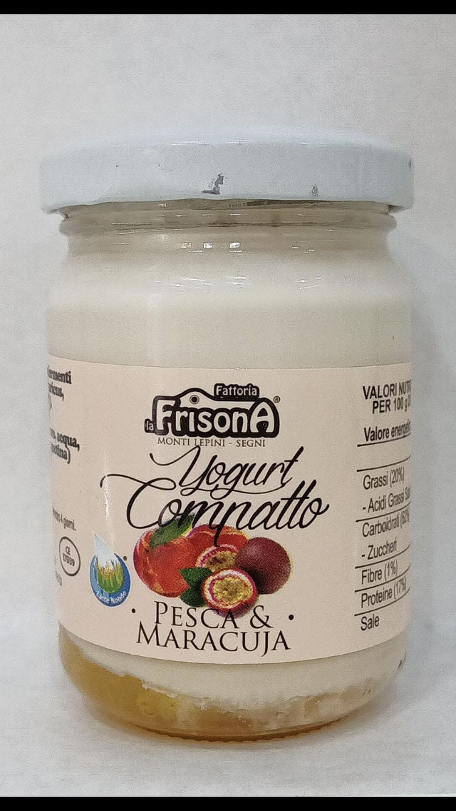 Yogurt artigianale pesca e maracuja – 145 gr