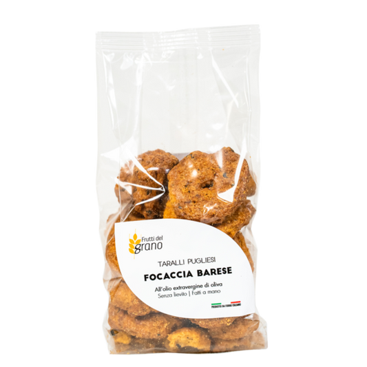 Taralli artigianali pugliesi focaccia barese